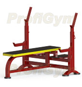 Скамья для жима с упорами и подножками ProfiGym СК-0041-HР Скамья для жима с упорами и подножками ProfiGym СК-0041-HР