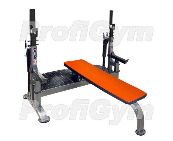 Скамья-стойка домкратная для жима лежа со страховочными упорами ProfiGym ПЛ-0060-F Скамья-стойка домкратная для жима лежа со страховочными упорами ProfiGym ПЛ-0060-F